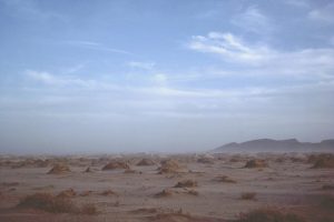 Sahara Tempête de sable en pays sahraoui, 1984