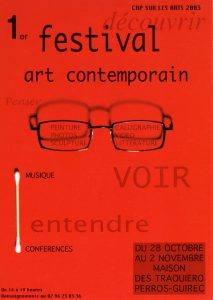 1er festival d'art contemporain, Perros-Guirec, Exposition autour du livre VENISE, 2003