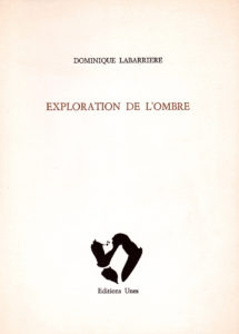 Dominique Labarrière, Exploration de l'ombre, Unes, 1988